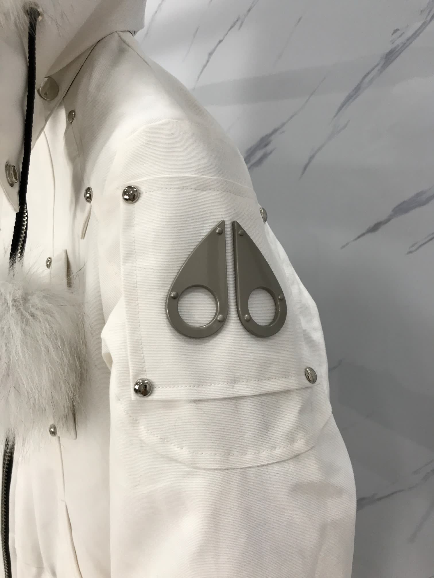 Moose Knuckles Fur Trim Bomber Jacket Moose Knuckles Fur Trim Bomber Jacket